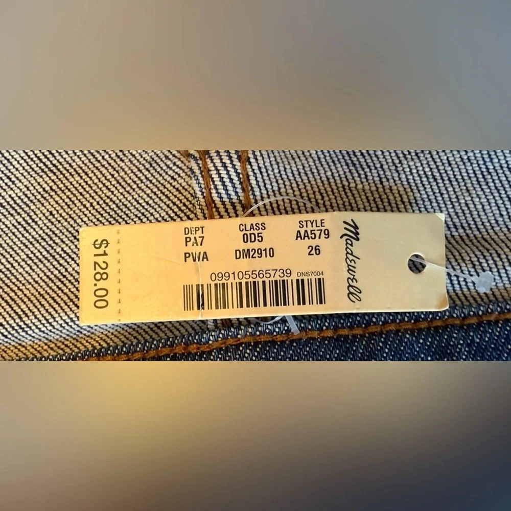 Madewell Women's Blue Jeans 9” High-Rise Skinny Size 26 NWT - Picture 13 of 16